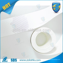 Material de papel de adesivo de casca de ovo de vinil destrutível e sensível à água, água autenticando material de etiqueta de casca de ovo